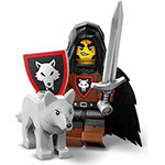 LEGO Minifigur Wolfpack Beastmaster, Series 27 (Complete Set with Stand and Accessories) COL27-2