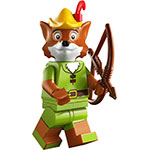 LEGO Minifigure Robin Hood, Disney 100 (Complete Set with Stand and Accessories) COLDIS100-14