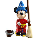 LEGO Minifigure Sorcerer`s Apprentice Mickey, Disney 100 (Complete Set with Stand and Accessories) COLDIS100-4