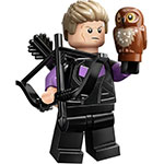 LEGO Minifigur Hawkeye, Marvel Studios, Series 2 (Complete Set with Stand and Accessories) COLMAR2-6